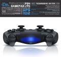 CSL GPS-102 Gaming Controller, Wireless Gamepad for PS4 with Touchpad, 3.5 mm AUX, Dual Vibration Works as a Wired controller with PC as well -- (Condition OpenBox). 