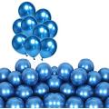 15pcs 10 inch  Original Shiny Blue Chrome Balloons Genuine Solid Metallic Chrome Blue Theme Balloon Party Balloons High Quality Latex Balloon  Birthday Party Decoration, Wedding same as shown on pics. 