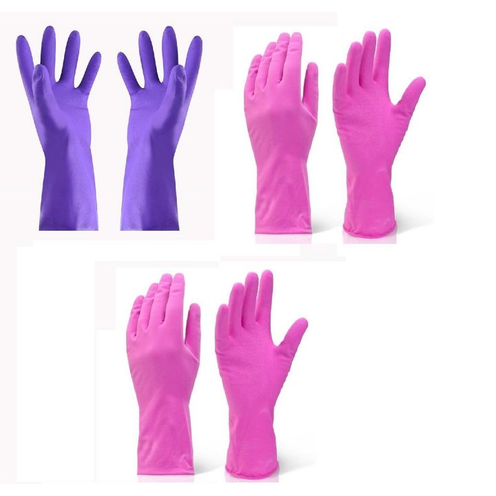 3%20Pair%20Latex%20Household%20Gloves%20Dish%20Washing%20Glove%20Cleaning%20Tools%20Accessories%20-%20Image%202
