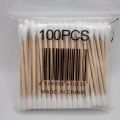 Ear Cleaning Wood Sticks Ears Bamboo Cotton Buds -100Pcs. 