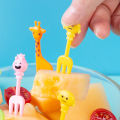 10pcs Lunch Box Fruit Picks Mini Creative Fruit Cake Dessert Food Forks Kids Snack Decoration Forks Bento Salad Decoration Accessories Cake Picks Toothpick. 
