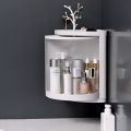 EMSA Plastic Corner Cabinet | 360° Rotate Mini Cabinet for Washroom, Kitchen, Bedroom | Easy Installation | Compact Storage Solution| plastic washroom cabinet. 