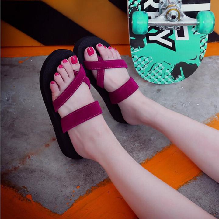 Womens%20Summer%20Flip%20Flops%20Casual%20Slippers%20Flat%20Sandals%20Beach%20Open%20Toe%20Shoes%20-%20Image%204