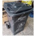 Outdoor Garbage Bin with Wheels - 100 Liters - Large Industrial Dustbin - Wheeled Street Waste Bin - Trolley Type - High Quality Plastic. 