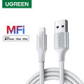 UGREEN USB A to Lightning Braided Cable, MFi Certified iPhone Charging Cable - 1M/2M, Compatible with iPhone 13/13 Pro/13 Mini, iPhone 12/12 Pro/12 Pro Max, iPhone 11, MacBook, iPad, AirPods Pro. 