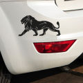 Car Sticker Walking Lion Pattern Vinyl Decals Motorcycle Car Stickers Personality Car-styling color:Black. 