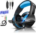 Beexcellent GM14 Gaming Headset with mic for PC Pubg Mobile PS4 ~ 360 Surround Sound Super Bass Vibration Stereo Gaming Headphone with Noise Cancelling Microphone. 