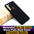 Motorola Moto G8 2020 Back Cover Soft Plain Black Case For Motorola Moto G8 2020. 