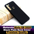 Motorola Moto G8 2020 Back Cover Soft Plain Black Case For Motorola Moto G8 2020. 