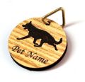ID Name plate - Circle Shape Dog Pet Id Tag. 