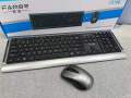 wireless keyboard and mouse Famor CS 100 wireless 2.4GHz keyboard & mouse metallic grey keyboard soft buttons with 5D 1600 DPI high grade mouse. 