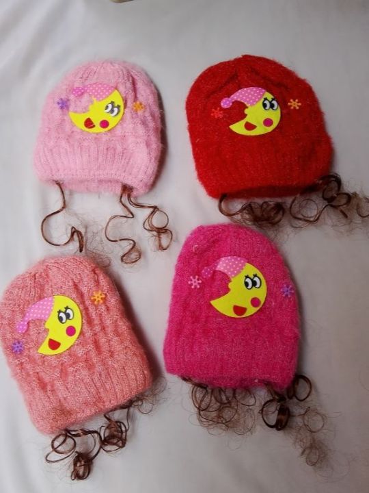 Pom-Pom Knitted Baby Beanie – Warm Winter Cap for Infants & Toddlers
