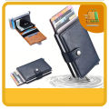 Metal RFID Blocking card Holder Fashion Slim Thin Card holder Aluminum Card holder Pop up Card holder Wallet Automatic button Wallet. 