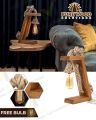 Wooden Table Lamp , Rope table lamp,study table lamp. 