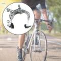 Road Bike Brake Caliper Long Reach Arm C Shape Brake Silver for Mountain Road Bike. 