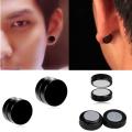 Fashion Magnetic Round Earring For Men's/Boy's Stainless Steel / Double Magnet. 