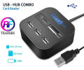 Smart Mini USB HUB All in 1 Combo 3 Ports USB 2.0 Splitter Adapter TF SD SDHC M2 MS MMC Slot Card Reader for PC Laptop Desktop. 