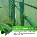 10Pcs Multifunctional Cross-Type Rotatable Plastic Fixed Clamp Connector Plant Fastener for Greenhouses. 