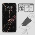 Samsung A7 2017 (A720) Skin - SkinLee HQ Vinyl Skin Wrap (Not Cover) - Black Rose Gold Marble - SKINLEE-130-2-22-39. 