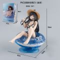 Swimming ring series handmade decorations Irena Chuyin Rem desktop decoration anime beautiful girl car doll. 