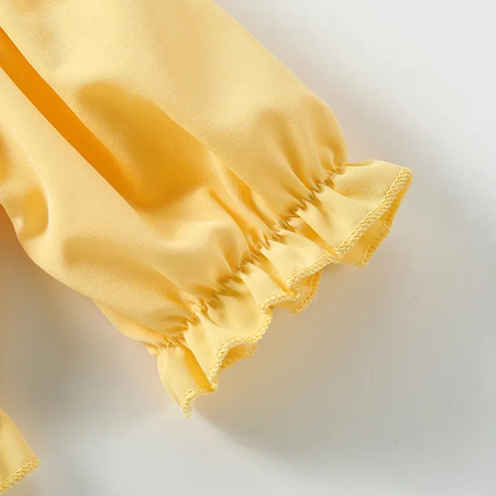 Little%20Girls%20Two-Piece%20Outfits,%20Solid%20Color%20Short%20Sleeve%20Off%20Shoulder%20Pleated%20Crop%20Tops%20+%20Ruffles%20Long%20Skirt%20-%20Image%208