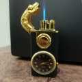 Crocodile watch lighter dual flame windproof and soft. 