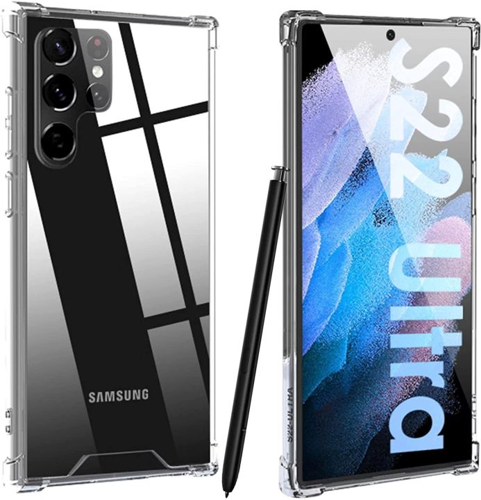 Samsung%20Galaxy%20S22%20Ultra%20Case,%20Clear%20Protective%20Cell%20Phone%20Cover%20Shockproof%20with%20Transparent%20Slim%20-%206.8inch%20-%20Image%202