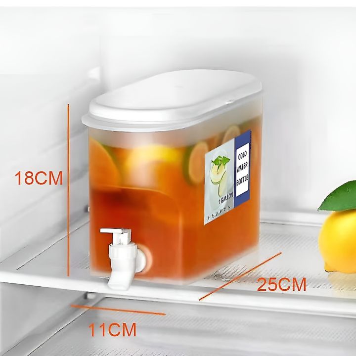 Plastic%20Drink%20Dispenser,%20Beverage%20Dispenser%20With%20Spigot,%201%20Gallon%20Iced%20Juice%20Lemon%20Dispenser%20For%20Party%20Daily%20Use,%20Milk%20Dispenser%20For%20Fridge%20Gallon,%20Small%20Water%20Dispenser%20-%20Image%204
