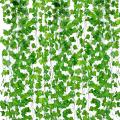 Best artificial leaves plants garland green leaf bail 7 ft approx. natural look for decoration/ Green leaf garland/Wedding decor/ Bedroom decor/ Birthday decor/ Garden party decor/ Fake hanging plants/ Foliage green leaves ribbon/Wall garden. 