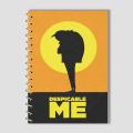 Spiral Notebook A4 or A5  -  Despicable Me Cover. 