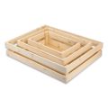 Wooden Basket without Handle  | 5 Pcs Set | For | Home Decoration | Weddings, Engagments, Shadi, Nikkah, Mendhi | Party Supplies, Gifts, Indoor & Outdoor Festival & Events |. 