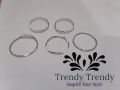 Trendy Trendy Korean Pack of 5 Rings For Girls Set Korean Design Rings Set For Girls Valentines Day Gift For Lovers Girl. 