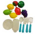 13 pcs Velcro Fruit Cutting With Kitchen Toy Pretend Play Kitchen Toys Kitchen Playsets. 