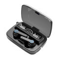 M19 TWS Earbuds | Black Color | Bluetooth 5.1 | Charging Bank. 