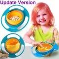 Original Gyro Bowl Baby Feeding Dish 360 Rotate Spill-Proof Baby Gyro Bowl Children's Tableware Baby Gyro Bowl Kids Eating Bowl. 