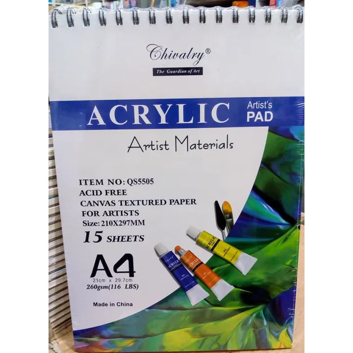 Acrylic Artist's pad A4 size | Daraz.pk