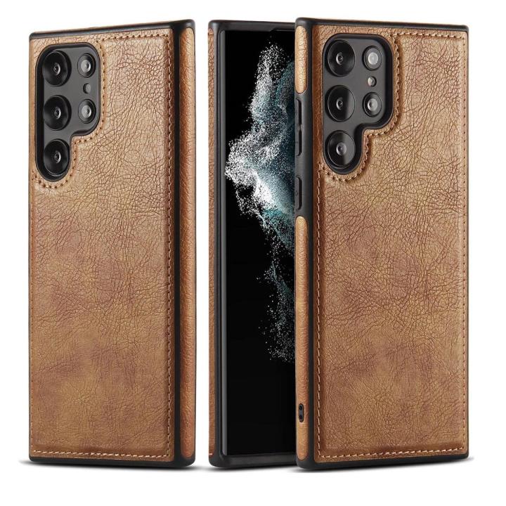 Samsung galaxy S23 Ultra Back Cover Original Top Mark Leather Case Phone Cover Compatible with Samsung S23 Ultra (2023)