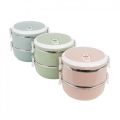 2 Layer Stainless Steel Lunch Box with Secure Lid, Leak-Proof Design, and Easy-to-Clean Compartments for Convenient Meal Storage. 