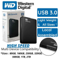 USB 3.0 Portable External Hard Drive 1TB 1000GB 750GB 640GB 500GB 320GB 250GB 160GB 120GB 80GB Portable Hard Disk. 