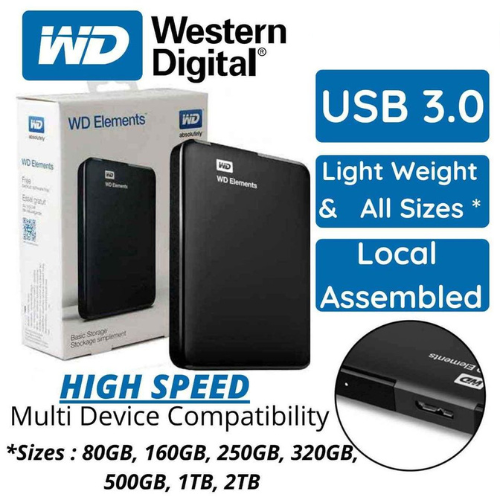 USB 3.0 Portable External Hard Drive 1TB 1000GB 750GB 640GB 500GB 320GB 250GB 160GB 120GB 80GB Portable Hard Disk