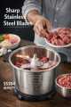 Original Electric Meat Grinder 2L/3L  Stainless Steel Food Chopper for Meat, Vegetables, Onion & More and Body Design Beatiful Durable electric meat choper kima machine. 