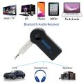 Car Bluetooth Adapter 3.5mm For AUX Audio Stereo Receiver Music With MIC, Usb Bluetooth Wireless Music Audio Receiver & Adapter For Car with 3.5mm Aux Best Quality - Black. 
