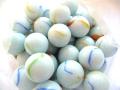 100Pcs Playing White Color Banty / Kanchy / Marble Ball for kids. 