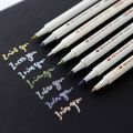 10 Colors STA Metallic Marker Pen Scrapbooking Crafts Card Making Brush Round Head Art Pen Drawing Stationery Office Supplies. 