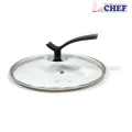 CHEF Premium Quality Glass Lid/Cover With Stylish Handle – 30 cm. 