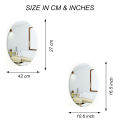 Acrylic Mirror Sticker For Wall, Self Adhesive Mirror Sheet Large Size For Home Decor. 