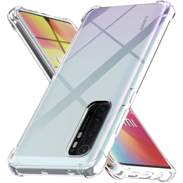 Xiaomi Mi Note 10 Lite 2020 - Anti Shock Transparent Four Corner Air Bag Shock Proof Bumper Back Case Cover High Quality Soft Crystal Clear TPU Cover