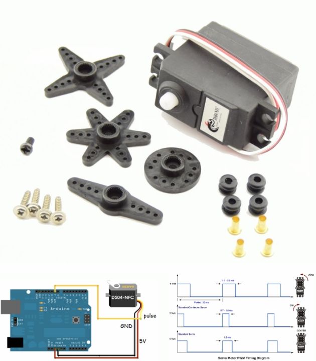 Powerfull 360 degrees continuous rotation servo motor