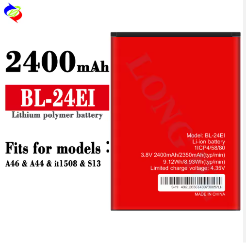 Itel%20A33%20Pro%20/%20A40%20/%20A41%20/%20A41%20Pro%20/%20A44%20/%20A44%20Pro%20/%20Itel%201508%20Battery%20Replacement%20BL24EI%20Battery%20with%202400mAh%20Capacity-Red%20-%20Image%202