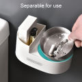 Wall-mounted Ashtray Windproof Removable with Lid Waterproof Bathroom Ash Storage Box for Toilet. 